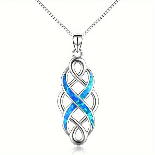 Elegant Celtic Knot Infinity Pendant Necklace - Fashion Copper Bridal & Casual Women's Accessories