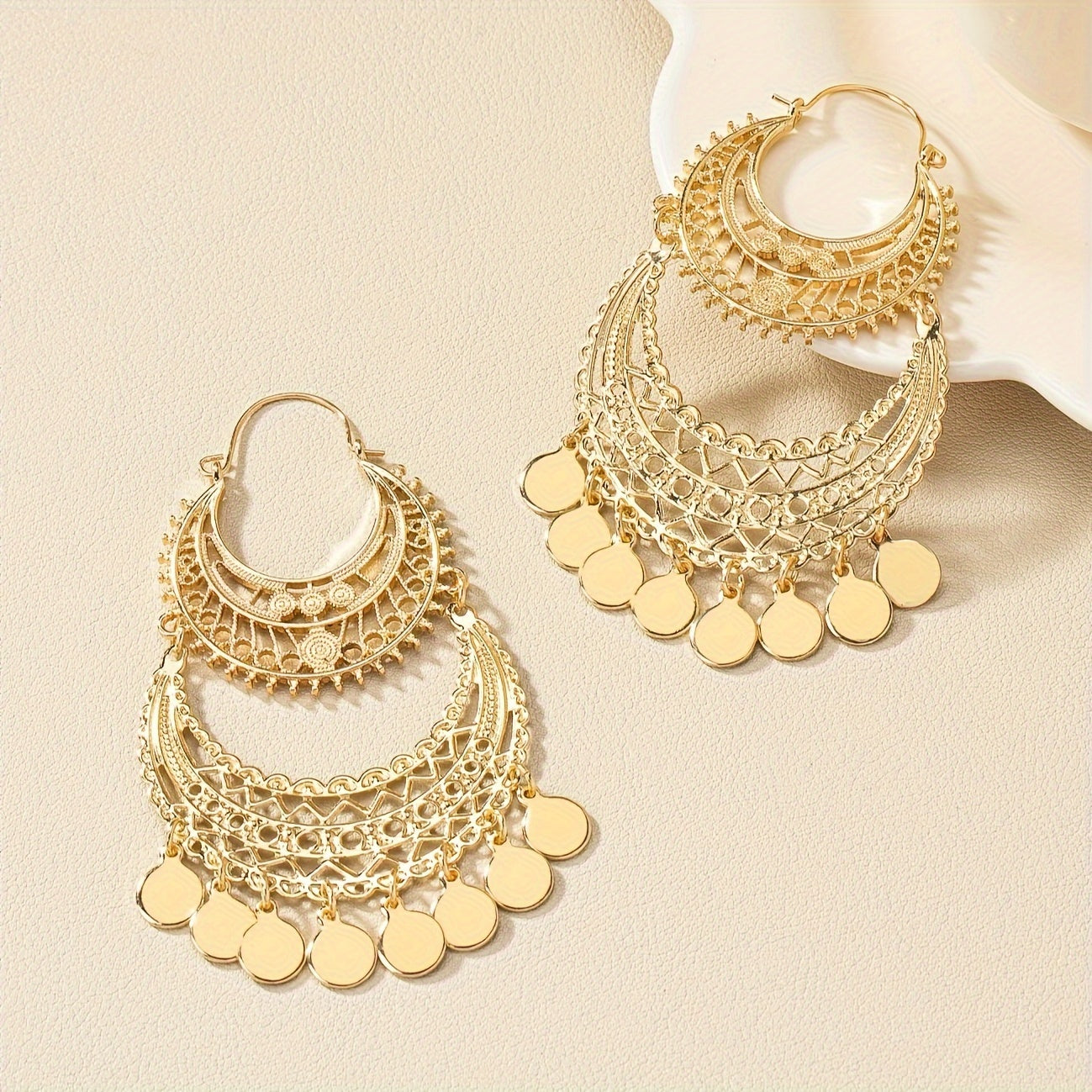 Vintage bohemian long fringed earrings