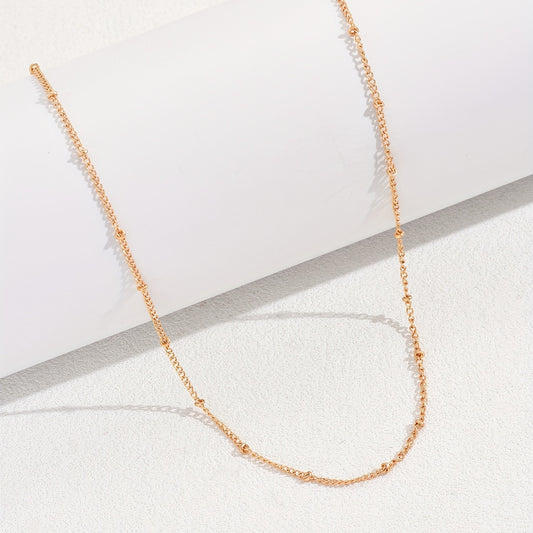 Minimalist Bead Chain Ladies Necklace Holiday Party Gifts